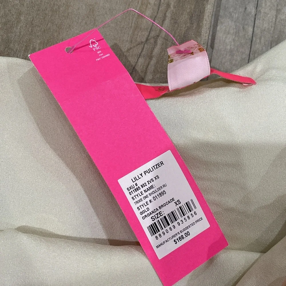 NWT Lilly Pulitzer Trixie One Shoulder Top - Picture 8 of 9
